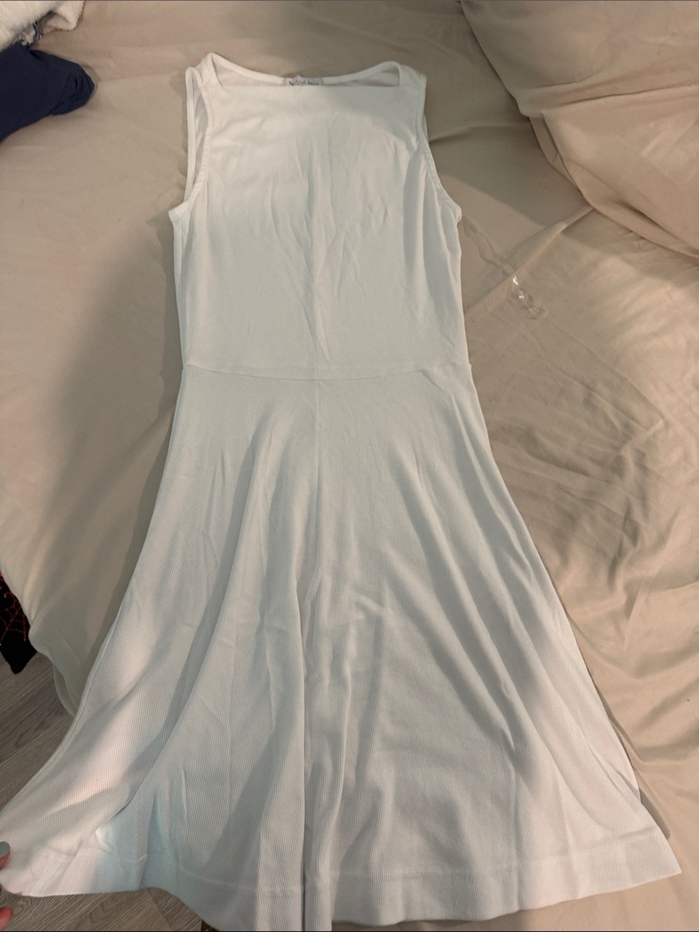 Never worn Michael Stars White Sleeveless Flared A-Line Dress
